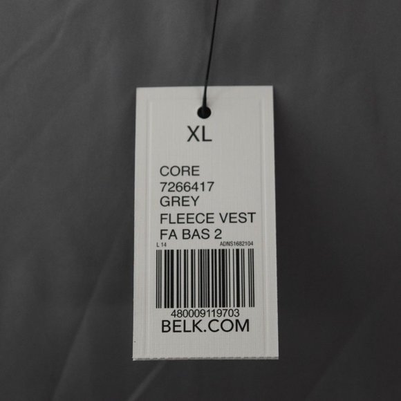 Crown & Ivy Grey Fleece Vest Womens XL Faux Sherpa Lined - Picture 6 of 9